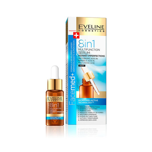 Eveline Cosmetics FaceMed+ 8-in-1 Multifunctional Face Serum for Imperfections