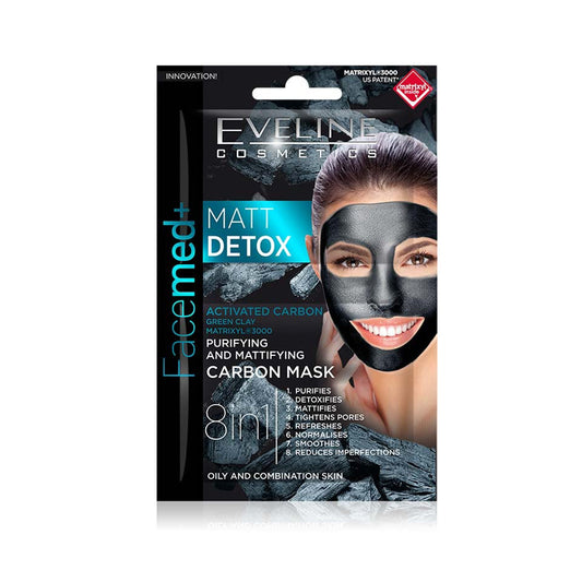 Eveline Cosmetics FaceMed + Matt Detox Purifying & Mattifying Carbon Mask