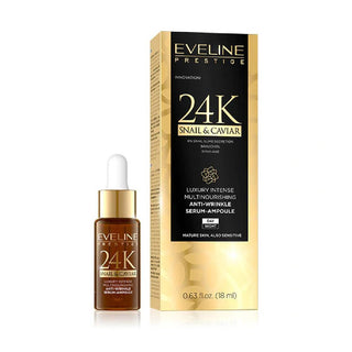 Eveline Cosmetics 24K Snail & Caviar Luxury Intense Multinourishing Anti-Wrinkle Serum
