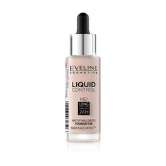 Eveline Cosmetics Liquid Control HD Mattifying Drop Foundation - 05 Ivory