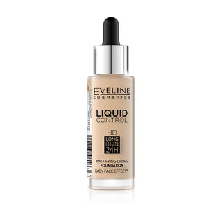 Eveline Cosmetics Liquid Control HD Mattifying Drop Foundation - 15 Vanilla Beige