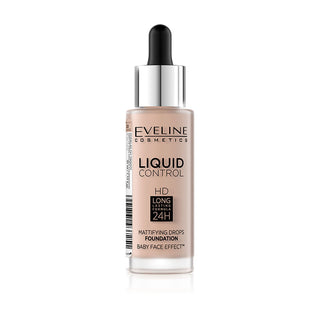 Eveline Cosmetics Liquid Control HD Mattifying Drop Foundation - 20 Rose Beige
