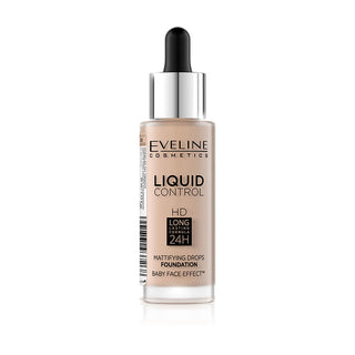 Eveline Cosmetics Liquid Control HD Mattifying Drop Foundation - 30 Sand Beige
