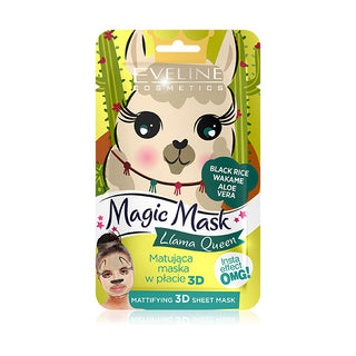 Eveline Cosmetics Magic Llama Queen Mattifying 3D Sheet Mask