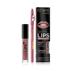 Eveline Cosmetics  OH! My Lips Matt Lip Kit - 04 Sweet Lips
