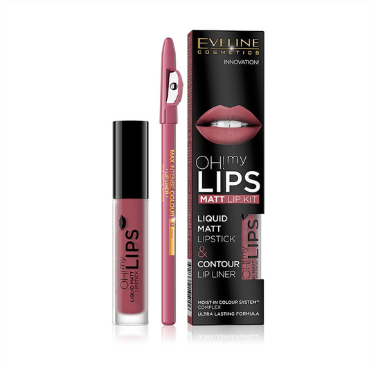 Eveline Cosmetics  OH! My Lips Matt Lip Kit - 06 Cashmere Rose