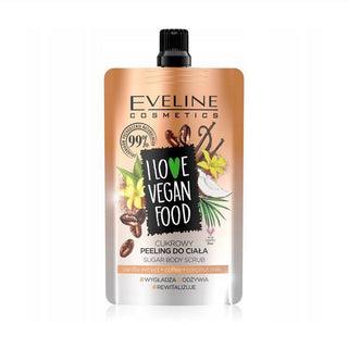 Eveline Cosmetics I Love Vegan Food Vanilla Latte Sugar Body Scrub