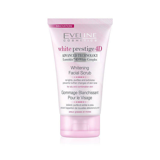 Eveline Cosmetics White Prestige 4D Whitening Facial Scrub - 150ml