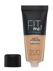Maybelline New York Fit Me Matte + Poreless Foundation - 220 Natural Beige