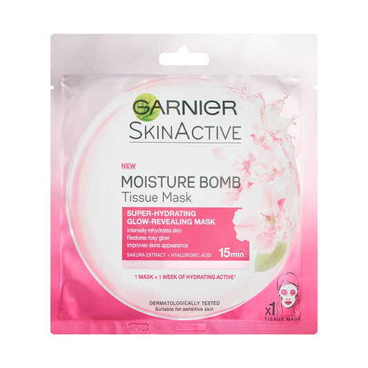 Garnier Hydra Bomb Sakura Tissue Mask - Hydrating & Glow-Boosting