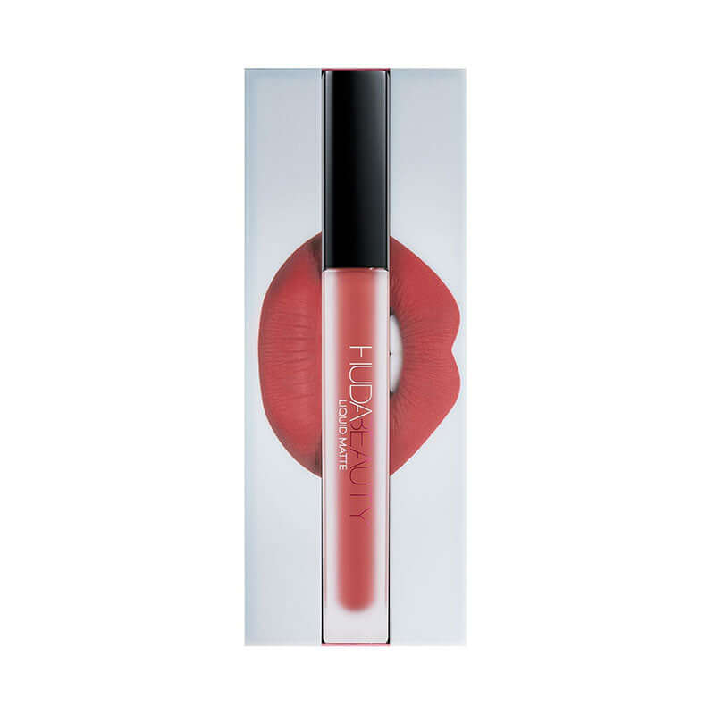 Huda Beauty Liquid Matte Ultra Comfort Transfer Proof Lipstick - Icon - Shopaholic