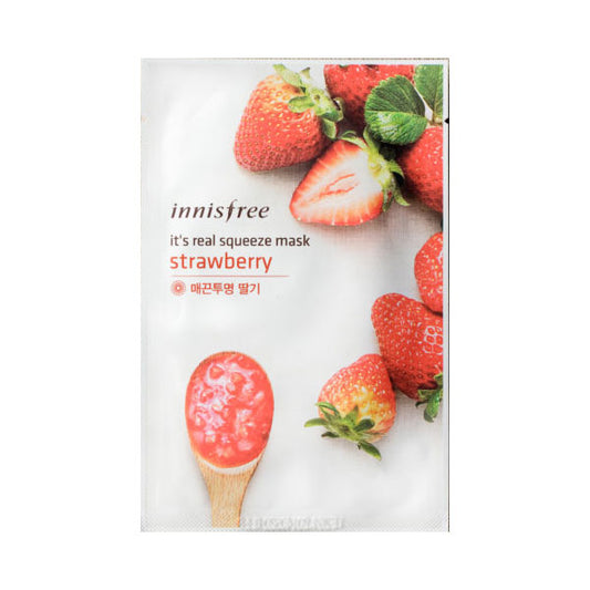 innisfree It's Real Squeeze Mask - Strawberry 1 Sheet