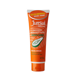 Junsui Naturals Papaya Scrub Face Wash with Whitening 100g