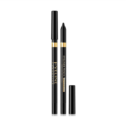 Eveline Cosmetics Eyeliner Eye Pencil Truely Waterproof Long Lasting Formula Black
