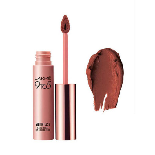 LAKME 9 to 5 Mousse Lip and Cheek Color - Burgundy Lush