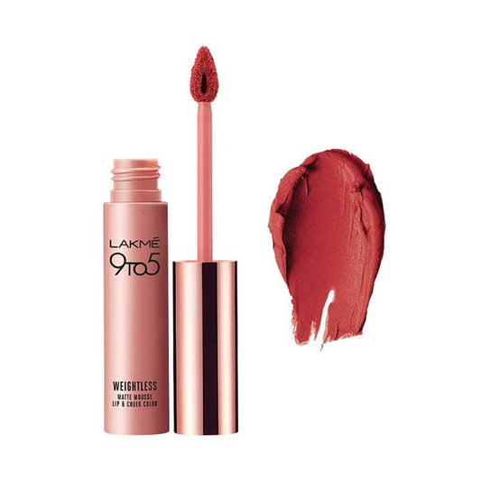LAKME 9 to 5 Mousse Lip and Cheek Color - Crimson Silk