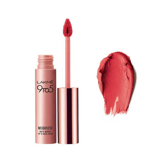 LAKME 9 to 5 Mousse Lip and Cheek Color - Pink Plush