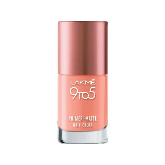 LAKME 9 to 5 Primer and Matte Nail Color - Apricot