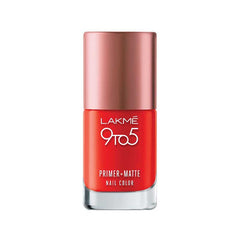 LAKME 9 to 5 Primer and Matte Nail Color - Crimson