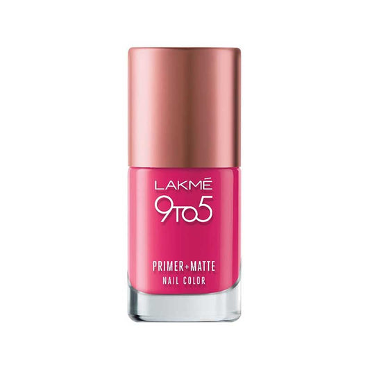 LAKME 9 to 5 Primer and Matte Nail Color - Magenta