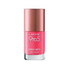 LAKME 9 to 5 Primer and Matte Nail Color - Rosy