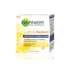 Garnier Skin Naturals Light & Radiant Night Boost Fairness Cream 40ml