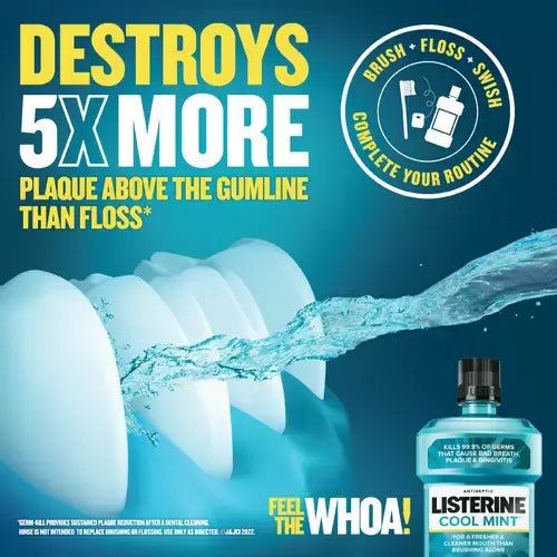 Listerine® Mouthwash Cool Mint Antiseptic - 250ml