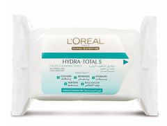 Loréal Paris  Hydra Total 5 Purifying Cleansing Wipes 25s