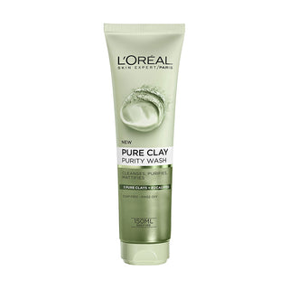 Loréal Paris  Pure Clay Eucalyptus Purifying Face Wash - Green 150ml