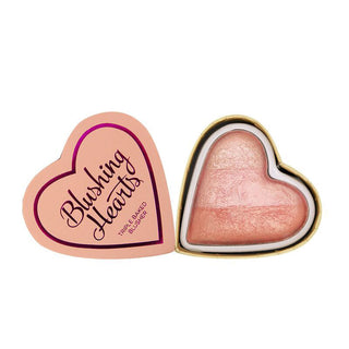 Makeup Revolution Blushing Heart Blusher - Peachy Pink Kisses