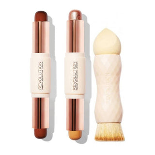 Makeup Revolution Creme Highlight and Contour Kit - Dark