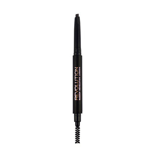 Makeup Revolution Duo Brow Pencil - Medium Brown