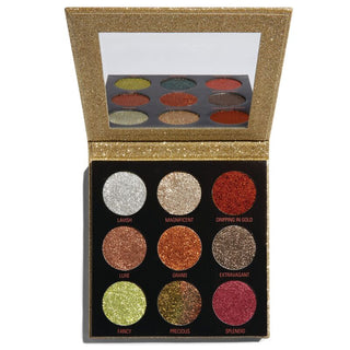Makeup Revolution Pressed Glitter Palette - Midas Touch