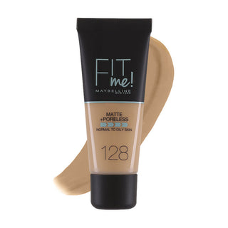 Maybelline New York Fit Me Matte + Poreless Foundation - 128 Warm Nude