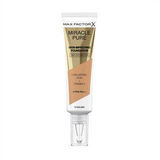 Max Factor Miracle Pure 24H Skin Improving Foundation - 75 Golden