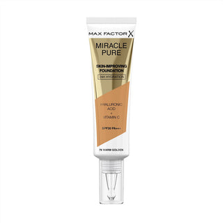 Max Factor Miracle Pure 24H Skin Improving Foundation - 76 Warm Golden