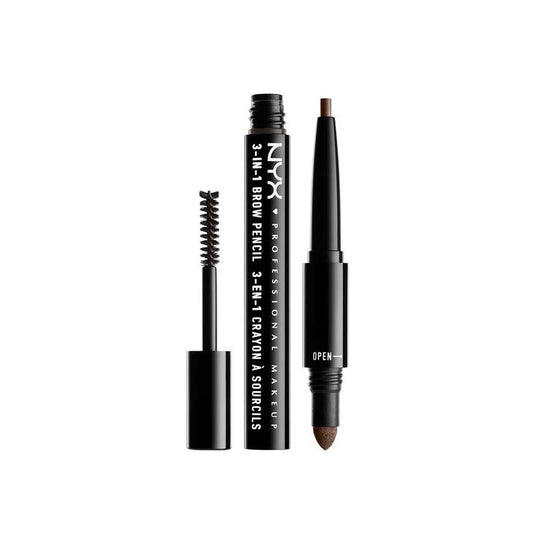 NYX 3-in-1 Brow Pencil - 08 Ash Brown