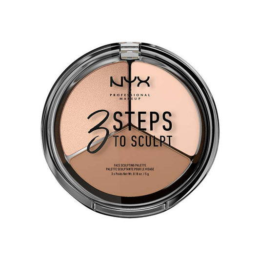 NYX 3 Steps to Sculpt Face Sculpting Palette - 01 Fair