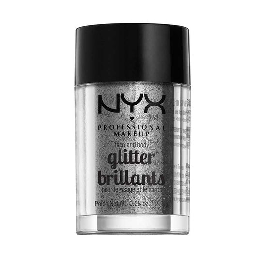 NYX Face & Body Glitter - Silver