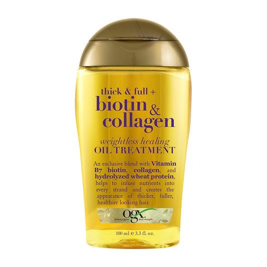 OGX Weightless Healing Oil Treatment, Thick and Full Biotin and Collagen