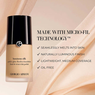 Giorgio Armani Beauty Luminous Silk Perfect Glow Flawless Oil-Free Foundation 4 - Shopaholic