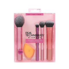 Real Techniques Everyday Essentials Make-up Brush Complete Face Set