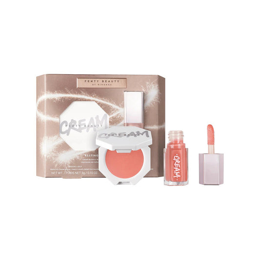 Fenty Beauty By Rihanna Resting Peach Face Cream Blush & Mini Gloss Bomb Cream Duo