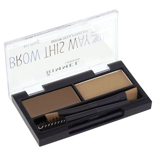 Rimmel London Brow This Way Eyebrow Kit - Mid Brown