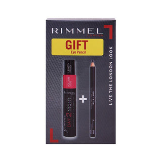 Rimmel London Glam'Eyes Day 2 Night Mascara + Soft Kohl Kajal Eye Pencil Offer Pack