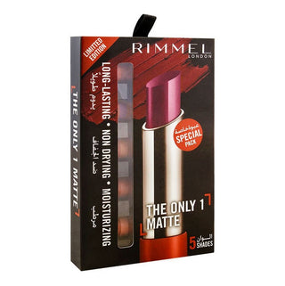 Rimmel London The Only 1 Matte Lipstick 5 Shades Pack Limited Edition Special Pack
