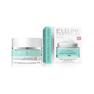 Eveline Cosmetics Hyaluron Collagen Day Night Cream 30+ Anti Wrinkle Moisturising Skin