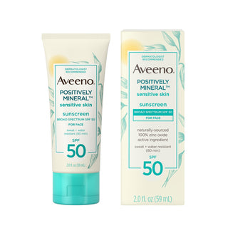 Aveeno Sensitive Skin Sunscreen Broad Spectrum SPF 50 for Face - 59ml