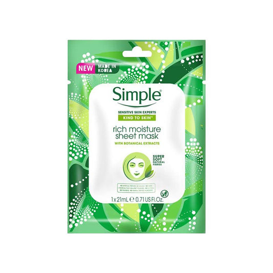 Simple Kind to Skin Rich Moisture Sheet Mask