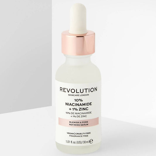 Makeup Revolution Skincare 10% Niacinamide + 1% Zinc Blemish & Pore Refining Serum - 30ml